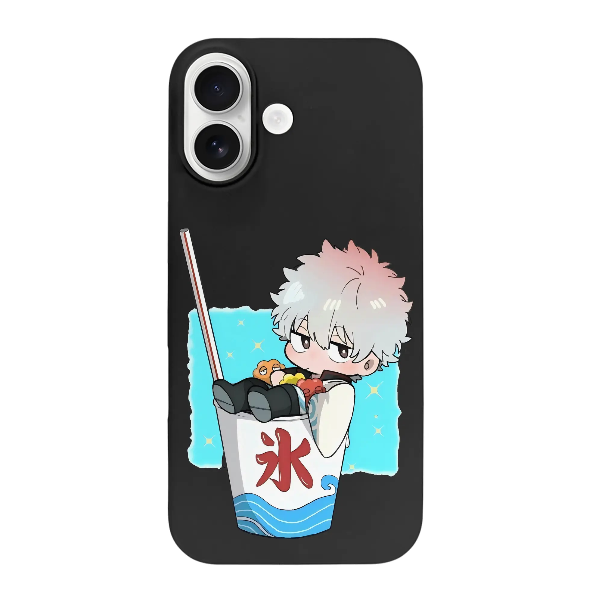 銀魂 グッズ 坂田 銀時 - iPhone 17 シリーズ シリコンケース 薄型 耐衝撃 指紋防止 ソフトタッチカバー 精密フィット 傷防止 保護ケース iPhone 17/17 Air/17 Pro/17 Pro Max 対応